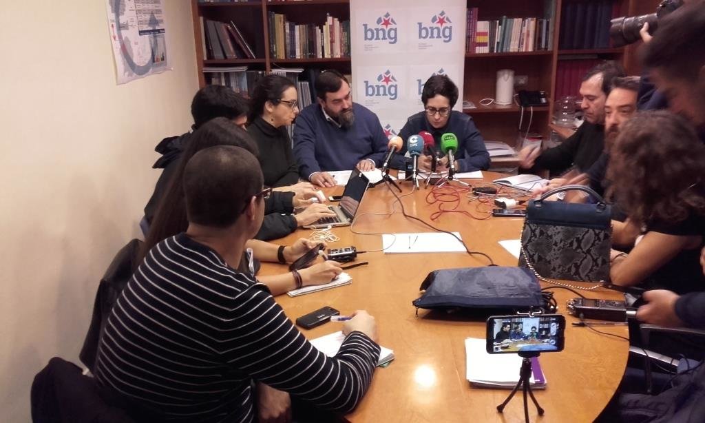 Un dos momentos da rolda de prensa