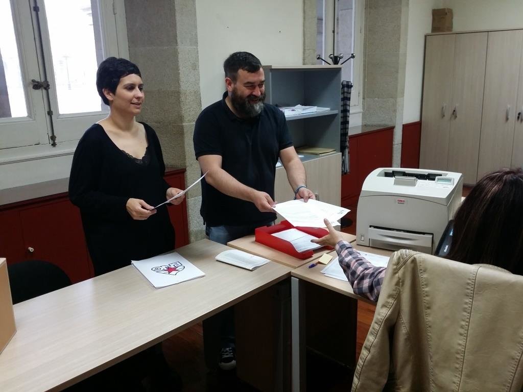 Presentación no rexistro da alegación á modificación da Solana