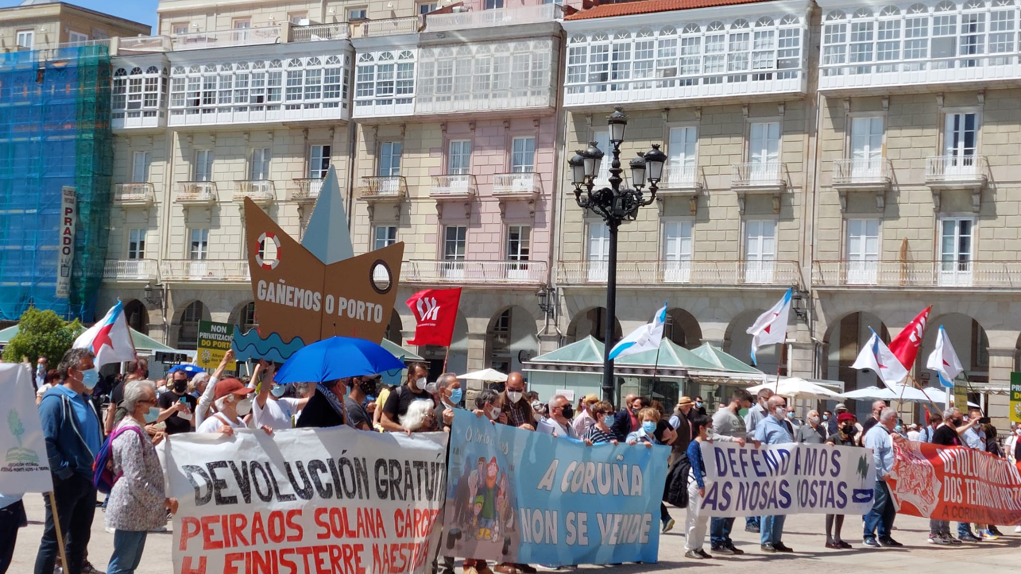 Manifestación A Coruña Non Se Vende. 31 de maio de 2021.