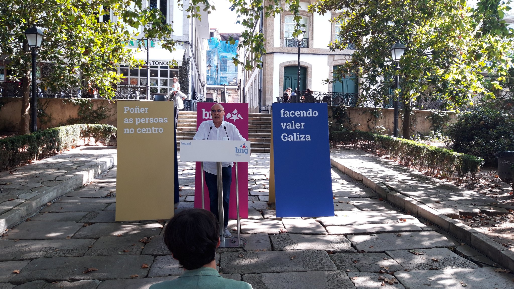 Jorquera mitin Praza da Fariña