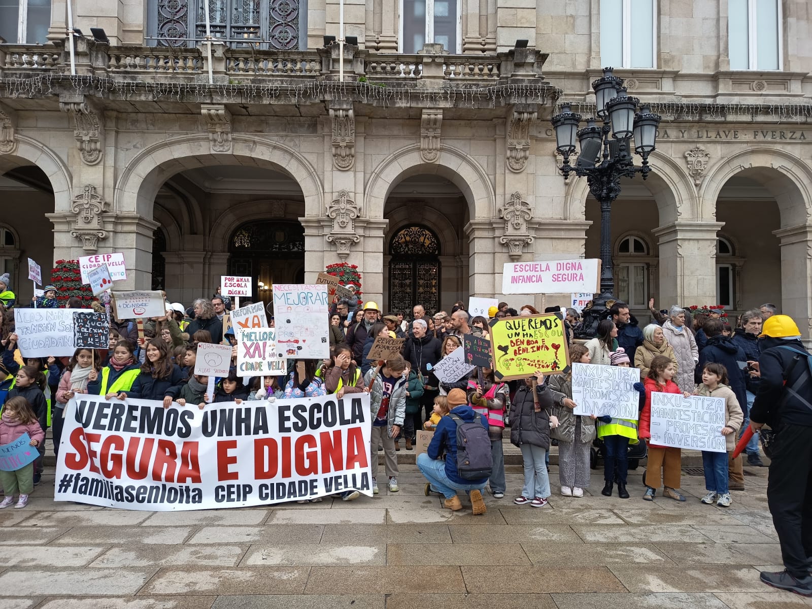Manifestación CEIP Cidade Vella